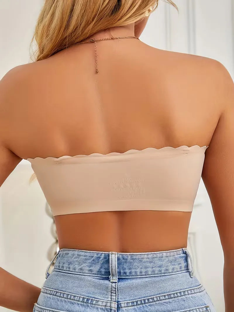 Comfortabele draadloze strapless BH met voorsluiting, ideaal voor zomerkleding en onzichtbaar onder jurken.