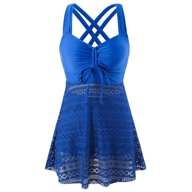 Elegante dames tankini, kleurrijk en flatterend. Geschikt als zwemkleding of stijlvolle zwemtop voor de zomer.