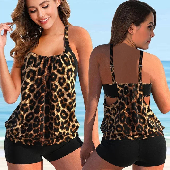 Comfortabele boyshort zwembroek, losvallend model, onderdeel van de Hoymans dames tankini set.