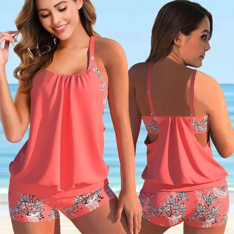 Zomerse tankini set van Hoymans, een perfecte combinatie van stijl en comfort voor dameszwemkleding.