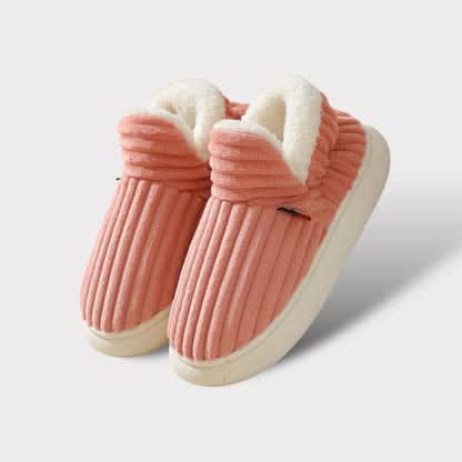 Luxe thermische damespantoffels, zacht en warm, perfect voor relaxte winteravonden op de bank.