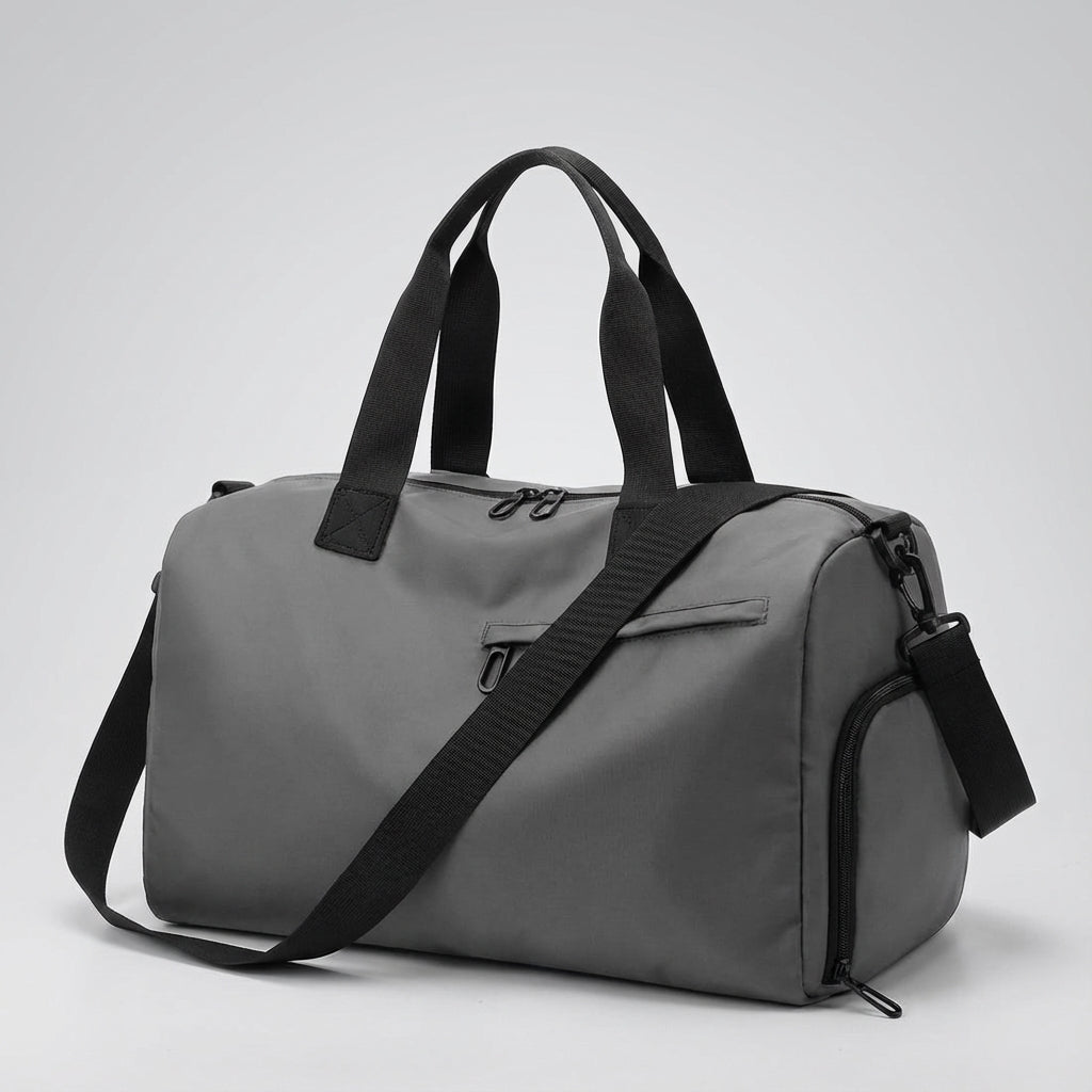 Stijlvolle TrailGrip dames sporttas duffel van nylon met schoenvak, waterdicht en ruim voor dames.