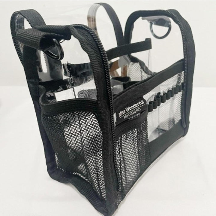 Waterdichte PVC opbergtas voor make-up en toiletartikelen, robuust en gemakkelijk schoon te maken.