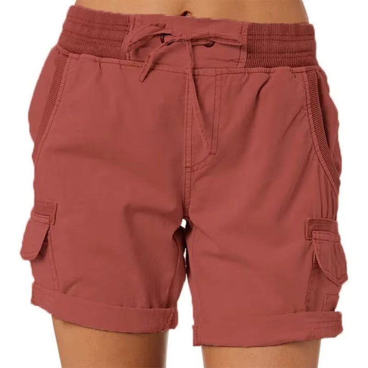 Set van drie Hoymans strandshorts in verschillende kleuren, lage taille katoenmix