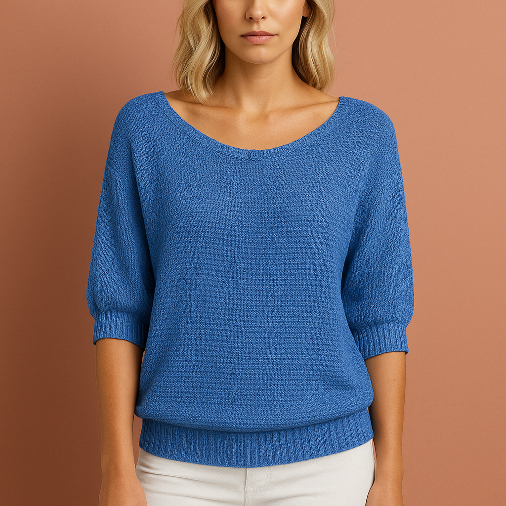 Comfortabele stretch damestrui met elegante ruches. Perfect voor herfst en winter, casual én chic.