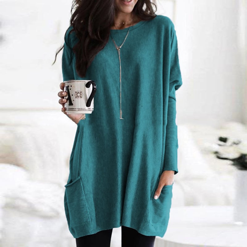 Veelzijdige dames trui met ribboorden en lange mouwen. Geschikt voor casual en elegante looks.