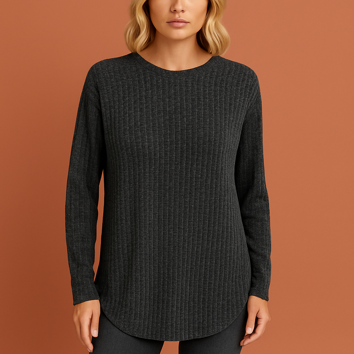 Dames ultra comfortabele trui met moderne pasvorm, ideaal voor een stijlvolle en relaxte look in herfst/winter.