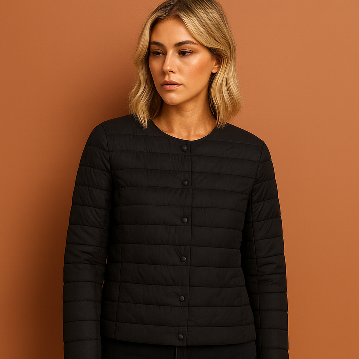 Comfortabele dames lichtgewicht donsjas, perfect als casual bovenkleding voor milde lente- of herfstdagen.