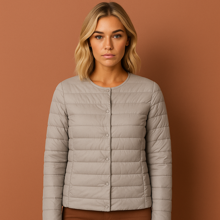 Lichtgewicht en ademende donsjas voor dames, een comfortabele en dunne tussenjas voor casual stijl.