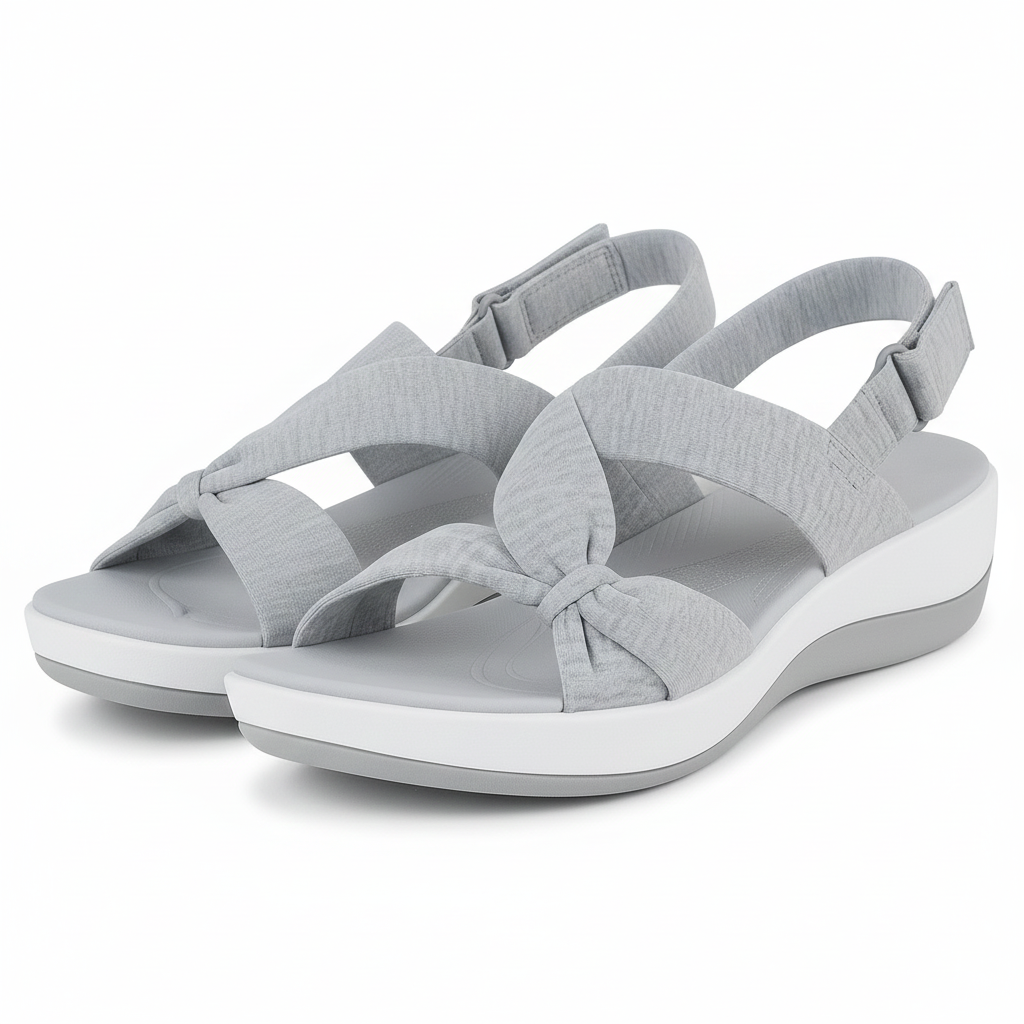 Dames verstelbare slippers/sandalen met voetboogondersteuning voor ultiem zomercomfort.