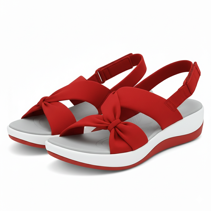 Blauwe dames zomer slippers, comfortabel en verstelbaar, perfect voor warme dagen en lange wandelingen.