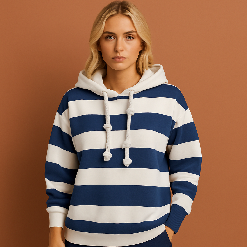 Dames warme hoodie, comfortabel en stijlvol, ideaal voor casual herfst- en winterdagen.