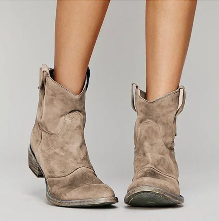 Dames westernlaarzen met authentieke look, ideaal voor een trendy en stijlvolle outfit. Comfortabele damesschoenen.