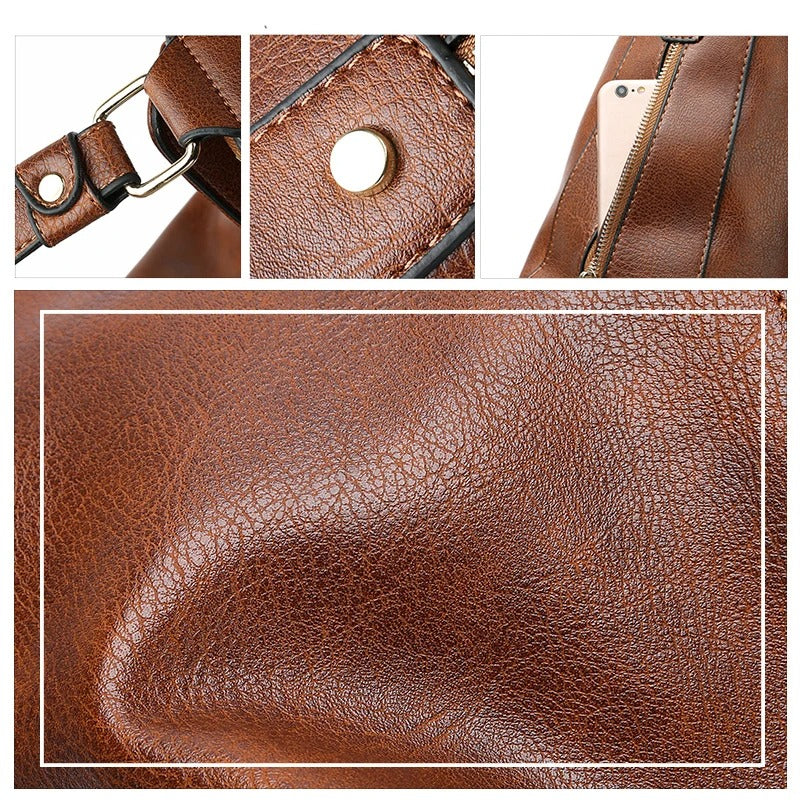 Luxe dames tas van soepel zacht leer, perfect als elegante schoudertas. Modieuze toevoeging.