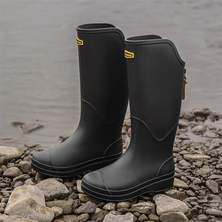 Dames regenlaarzen in diverse kleuren, waterdicht PVC, antislipzool, lichtgewicht en stijlvol ontwerp.