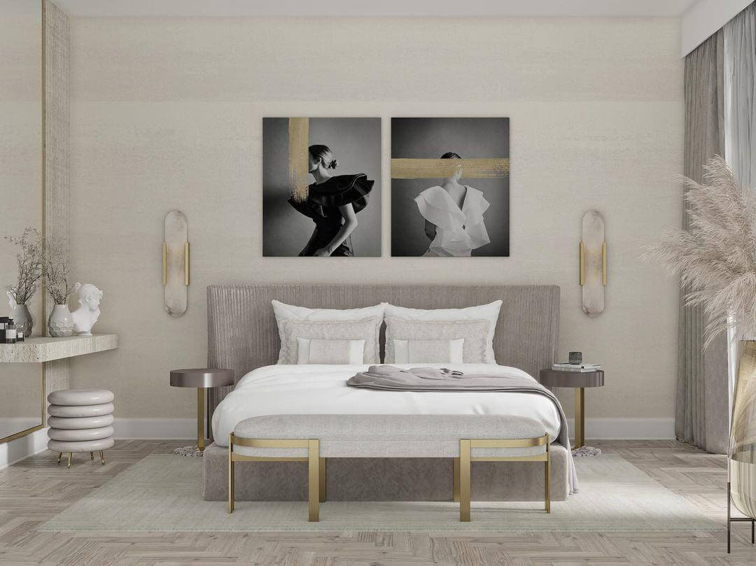 Moderne Wandlamp - Albast & Metaal