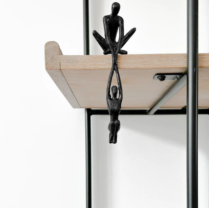Geschenkidee: 'Verbonden Zielen' decoratief beeld, kunstzinnig en betekenisvol, ideaal voor een modern huis of kantoor