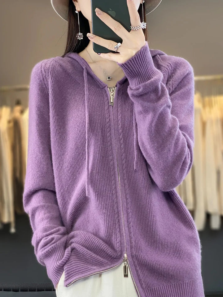 Warm en comfortabel dames wintervest, ideaal voor koude dagen en een ontspannen gevoel.