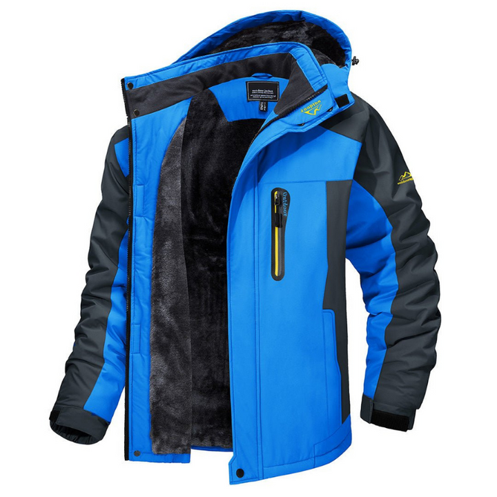 Comfortabele, dik gevoerde winterjas voor heren. Biedt optimale warmte tegen winterkou.