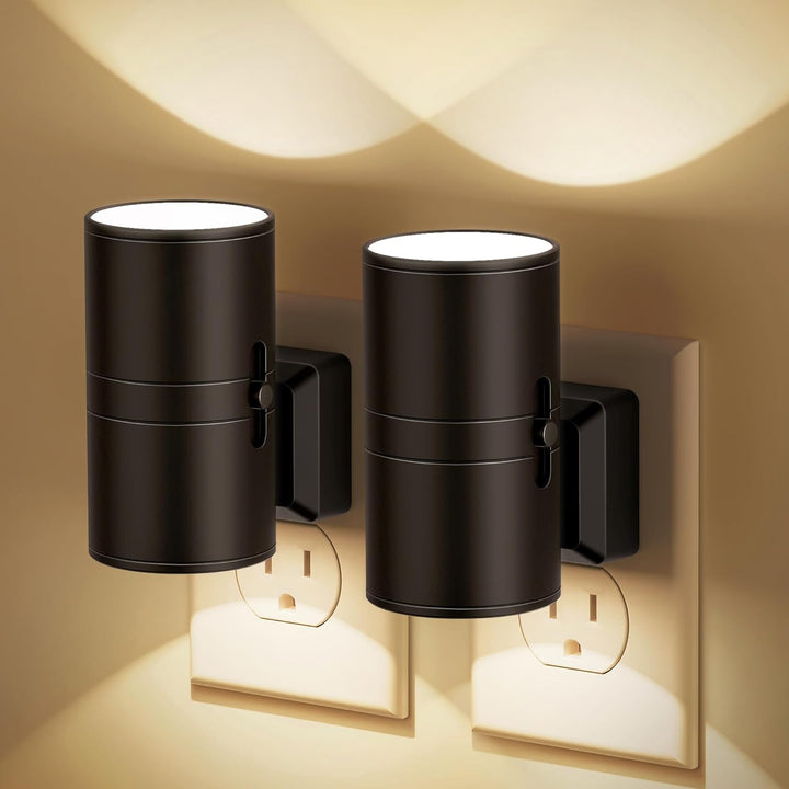 Dimbare LED nachtlamp met schemersensor, plug-in model voor sfeervolle slaapkamerverlichting