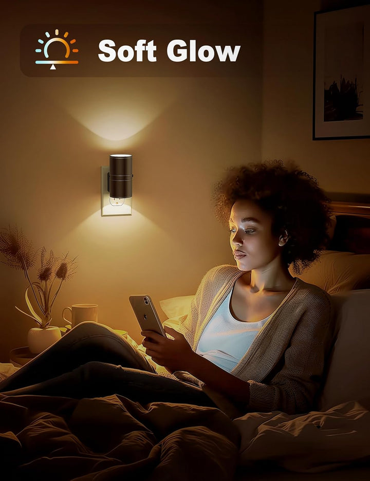 Energiebesparende LED nachtlamp met schemersensor, plug-in design voor elke ruimte
