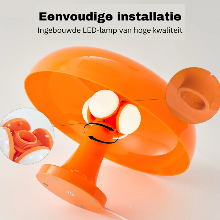 Witte Bauhaus tafellamp met dimfunctie en USB-aansluiting, voor een heldere en functionele werkplek.