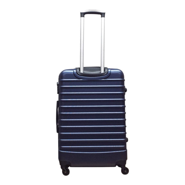 Glanzende donkerblauwe ABS 2-delige kofferset Palermo. Duurzame hardcase bagage voor al je reizen.