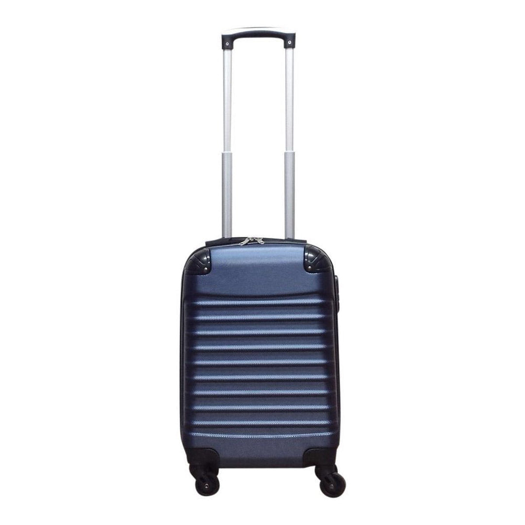 Twee donkerblauwe ABS koffers uit de Palermo set, ideaal als hardcase bagage voor al je reizen en weekendjes weg.