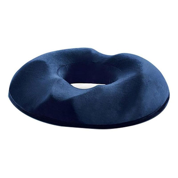 Donut kussen voor stuitpijn, traagschuim, cirkelvorm, blauw, ondersteunend en comfortabel, geschikt voor stoelen.