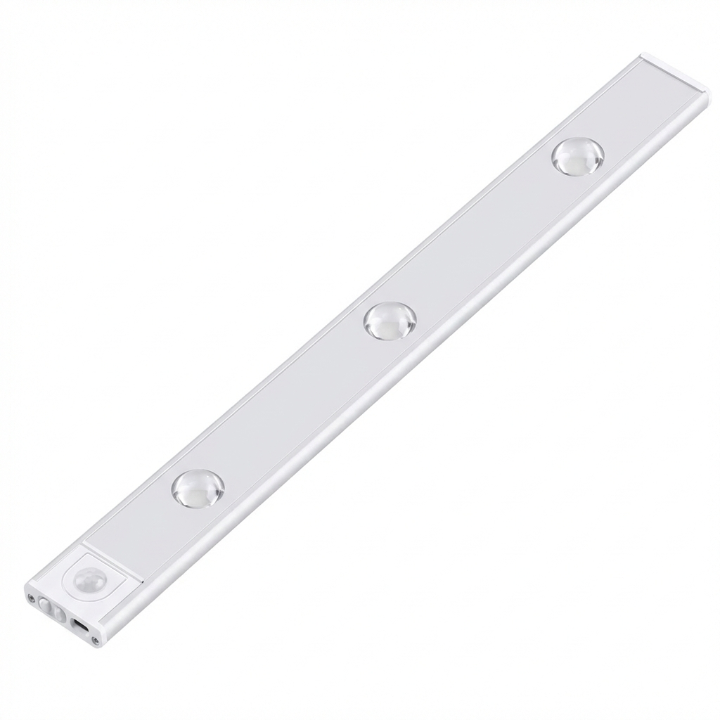 Draadloos LED bewegingssensor licht, perfect voor veilige verlichting in huis of hal, energiezuinig.