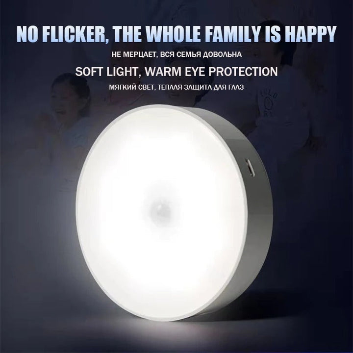 LED kastverlichting met bewegingssensor (2 stuks), zelfklevend, geen bedrading nodig.