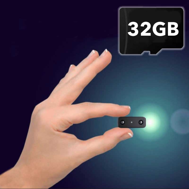 Compacte mini Wi-Fi camera, perfect voor onopvallende beveiliging met HD video en nachtzicht.