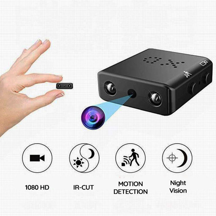 Huisbeveiliging met deze compacte draadloze HD camera, inclusief nachtzicht, bewegingsdetectie en audio.