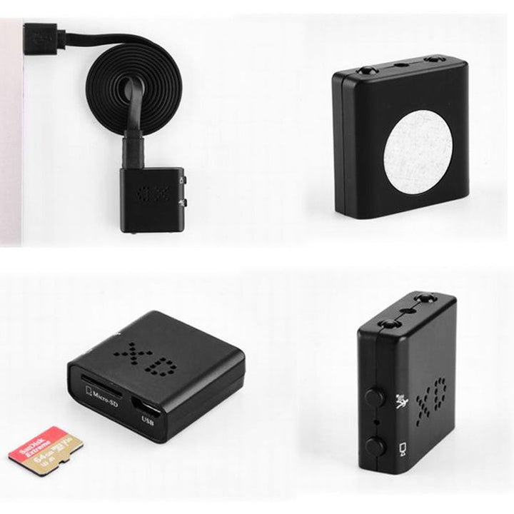 Draadloze mini camera met bewegingsdetectie, HD video, audio en nachtzicht voor slim en effectief toezicht.