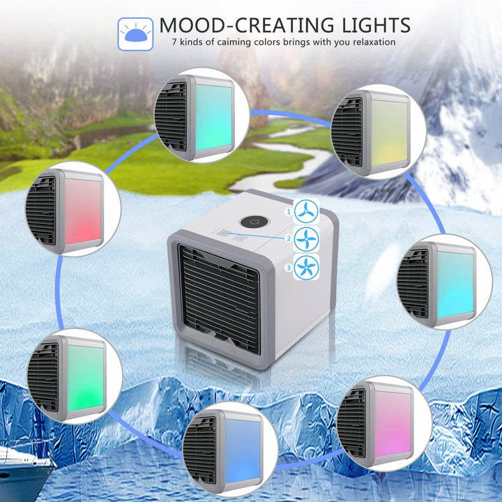 Slanke draagbare 3-in-1 mobiele airconditioner met geavanceerde koeling en luchtreiniging.