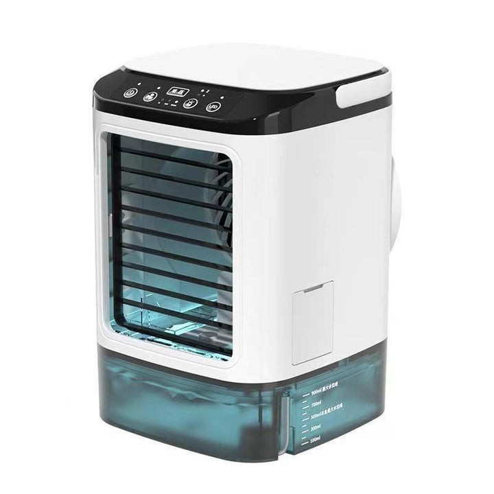 Bladloze draagbare USB verkoeler ventilator, perfect voor verkoeling op kantoor of thuis.