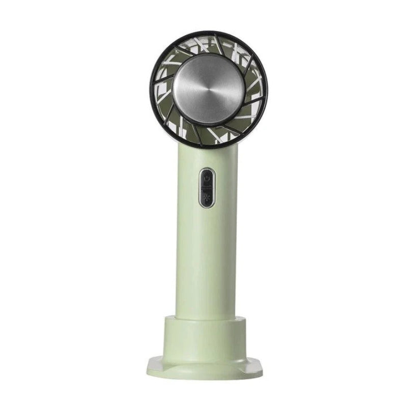Stille mini draagbare ventilator, USB oplaadbaar, ideaal voor persoonlijke koeling in elke ruimte.