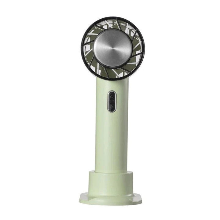 Stille mini draagbare ventilator, USB oplaadbaar, ideaal voor persoonlijke koeling in elke ruimte.