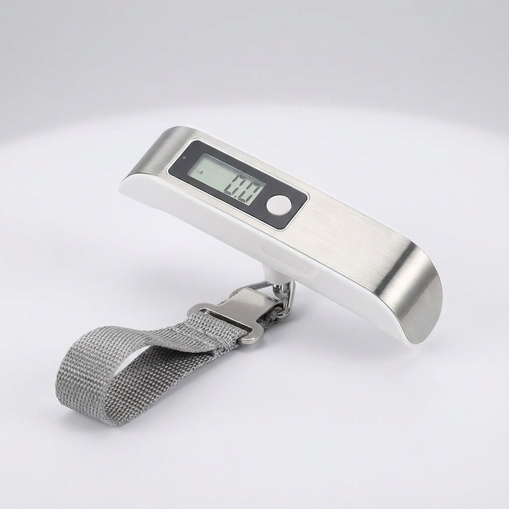 TravelWeigh digitale handweegschaal, een betrouwbaar en compact reisaccessoire voor bagage.