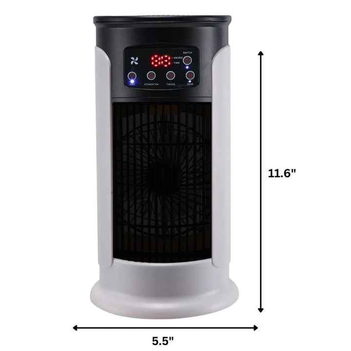 Stijlvolle torenventilator en kamerkoeler, perfect voor binnenruimtes, biedt een frisse en comfortabele omgeving.