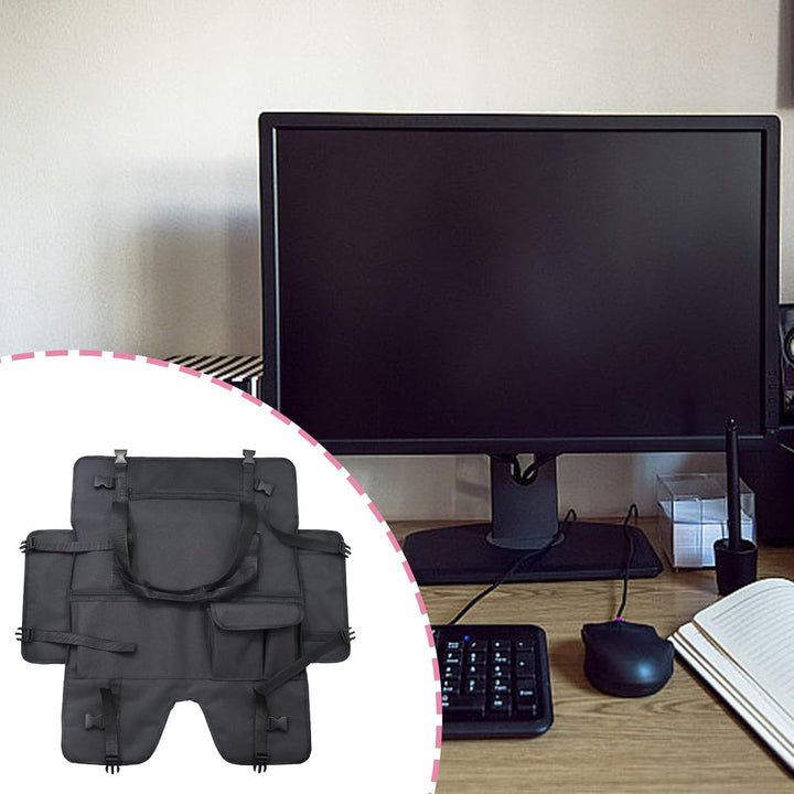 Stijlvolle zwarte Veynor monitorhoes, optimale bescherming voor je draagbare monitor.