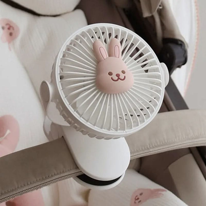 Compacte draagbare ventilator met krachtige luchtstroom, ideaal voor snelle en efficiënte persoonlijke koeling.
