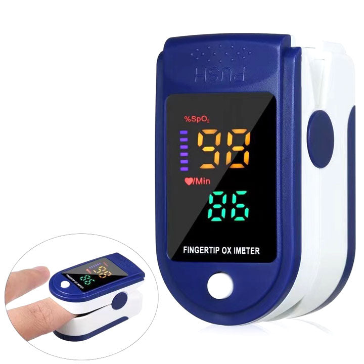 Draagbare pulsoximeter voor nauwkeurige SpO2 & hartslagmeting via vinger; thuismeten.