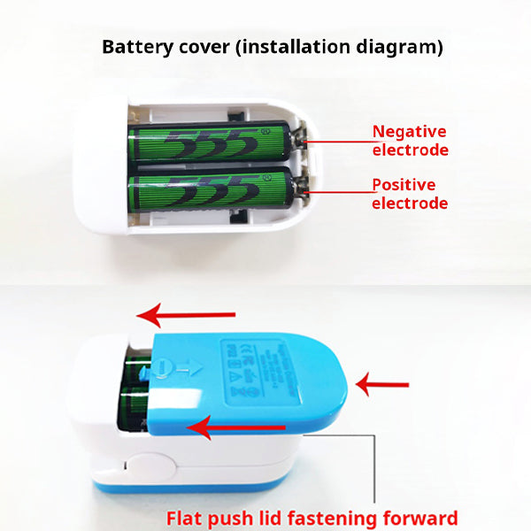 Digitale pulsoximeter met één knop bediening voor SpO2 & hartslag, eenvoudig.