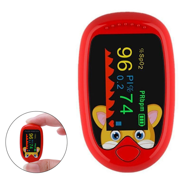 Nauwkeurige pulsoximeter voor vinger, met display voor SpO2 en hartslagwaarden.