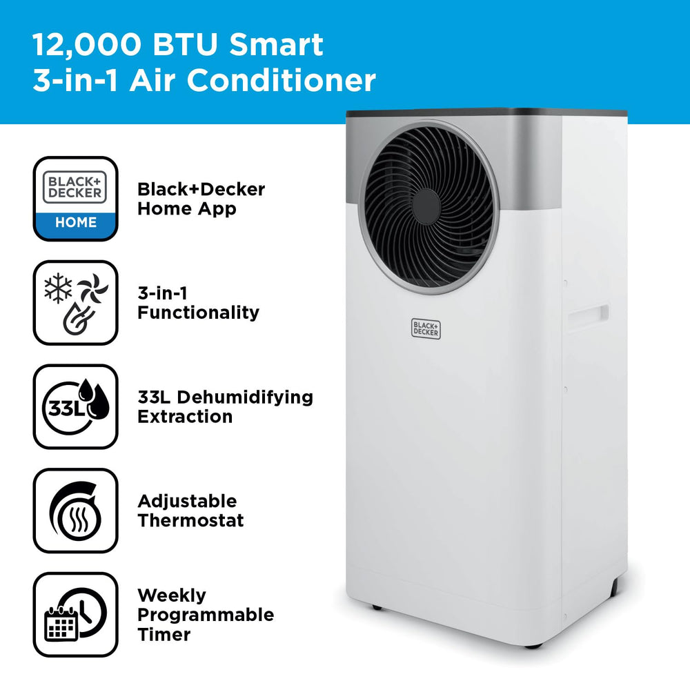 Compacte slimme airco voor comfortabele koeling in huis, ideaal voor de zomer en klimaatbeheersing.