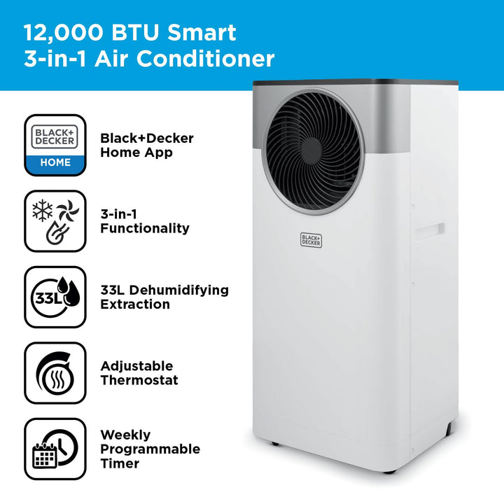 Compacte slimme airco voor comfortabele koeling in huis, ideaal voor de zomer en klimaatbeheersing.