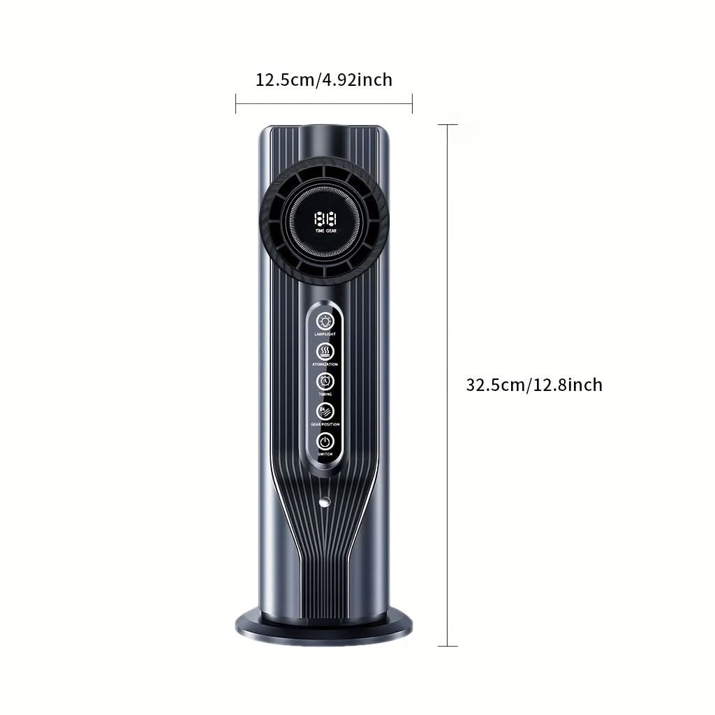 Zwarte stille USB ventilator, perfecte persoonlijke koeling voor slaapkamer, bureau of kantoor.