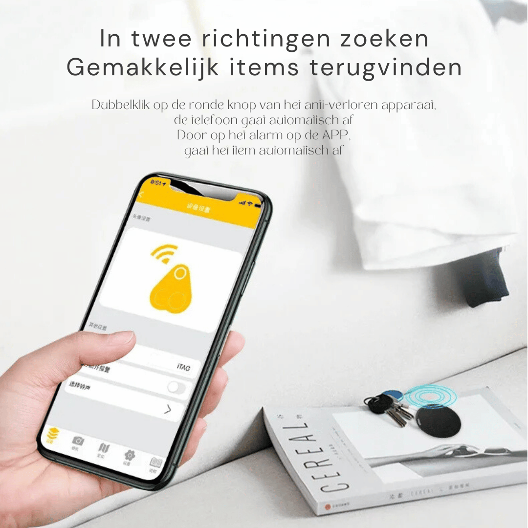 Zwarte mini GPS locator set om snel spullen terug te vinden. Handige draagbare trackers voor sleutels, auto en meer veiligheid.