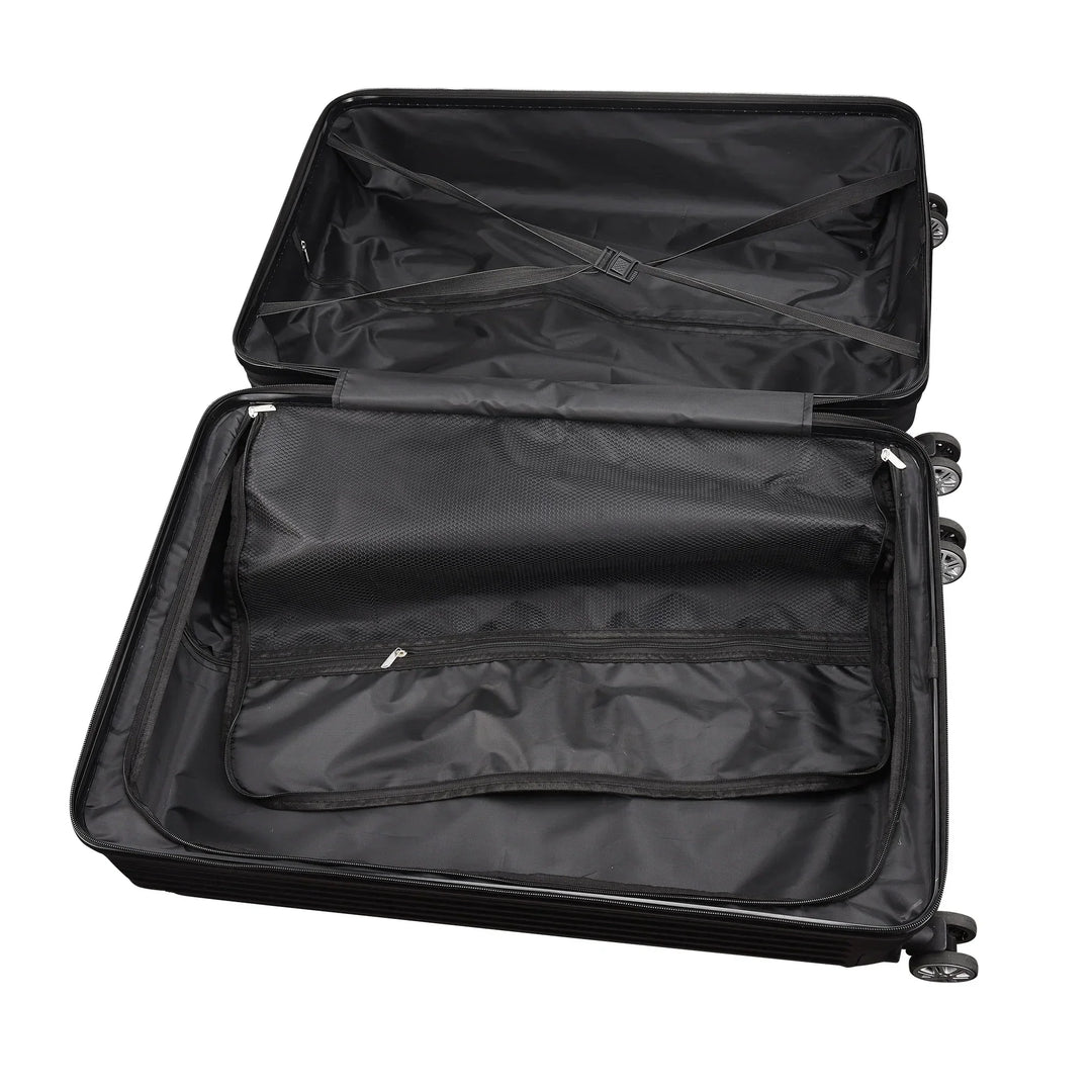 Moderne Zurich Explorer kofferset van 3 hardschaal koffers, perfecte bagage voor korte en lange reizen.